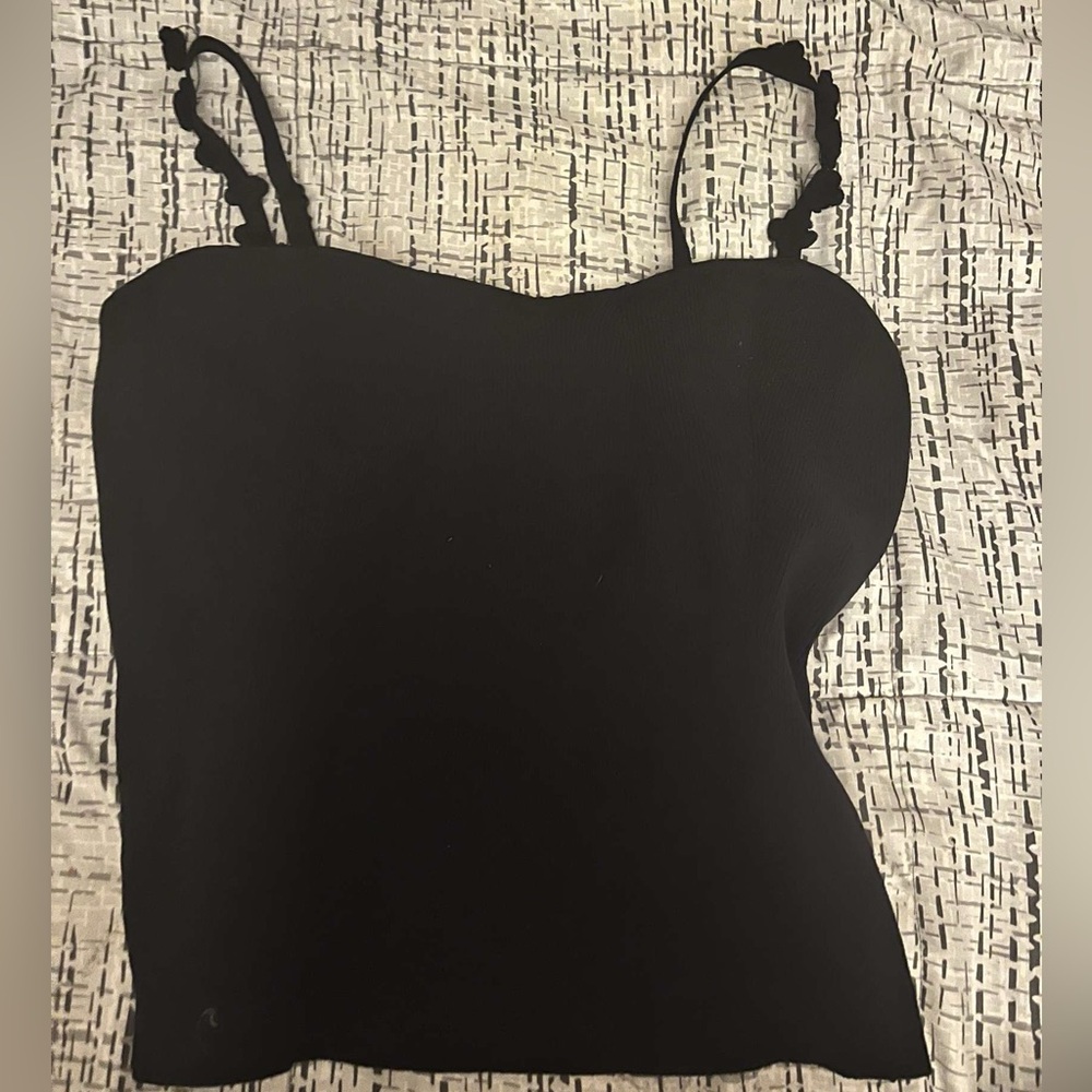 black spaghetti strap